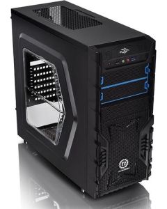 Thermaltake Versa H23, blau, Acrylfenster