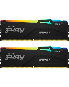 32 GB Kingston FURY Beast RGB schwarz Kit, DDR5-5600, CL36-38-38