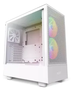 NZXT H5 Flow RGB, weiß, Glasfenster