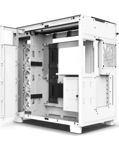 NZXT H9 Elite White, weiß, Glasfenster