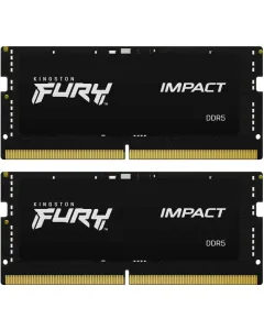 32GB Kit DDR5 6400MHz SO-DIMM RAM, Kingston FURY Impact, CL38-40-40, 1RX8